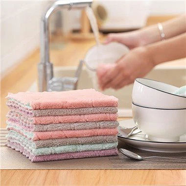 Mikrošķiedras virtuves tīrīšanas lupatiņa