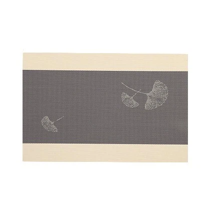 Ginkgo Leaf Placemat PVC Teslin Insulated Western Placemat Hotel Home Placemat Wholesale
