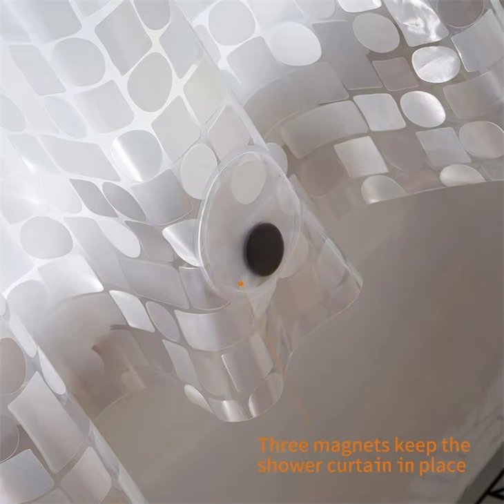 3D Shower Curtain Waterproof Reusable Bath Curtain